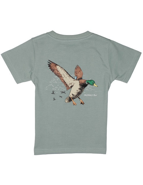 Properly Tied Boys Mallard Flight SS Fog Tee