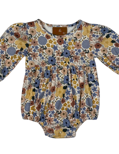 Millie Jay Blue Floral L/S Bubble