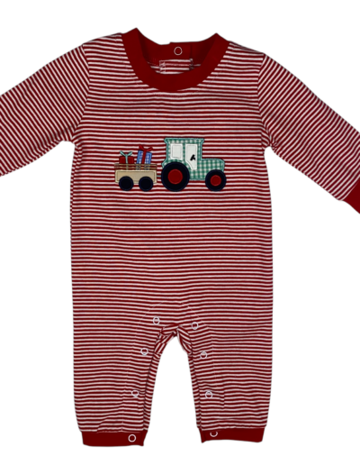 Millie Jay Christmas Tractor Romper