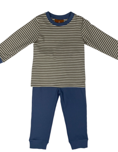 Milllie Jay Asher 2 pc Set Brown & Blue