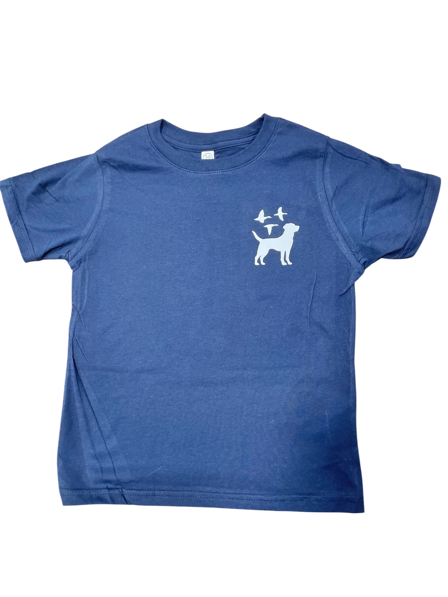 Life in the South Camo Dog T shirt - Navy