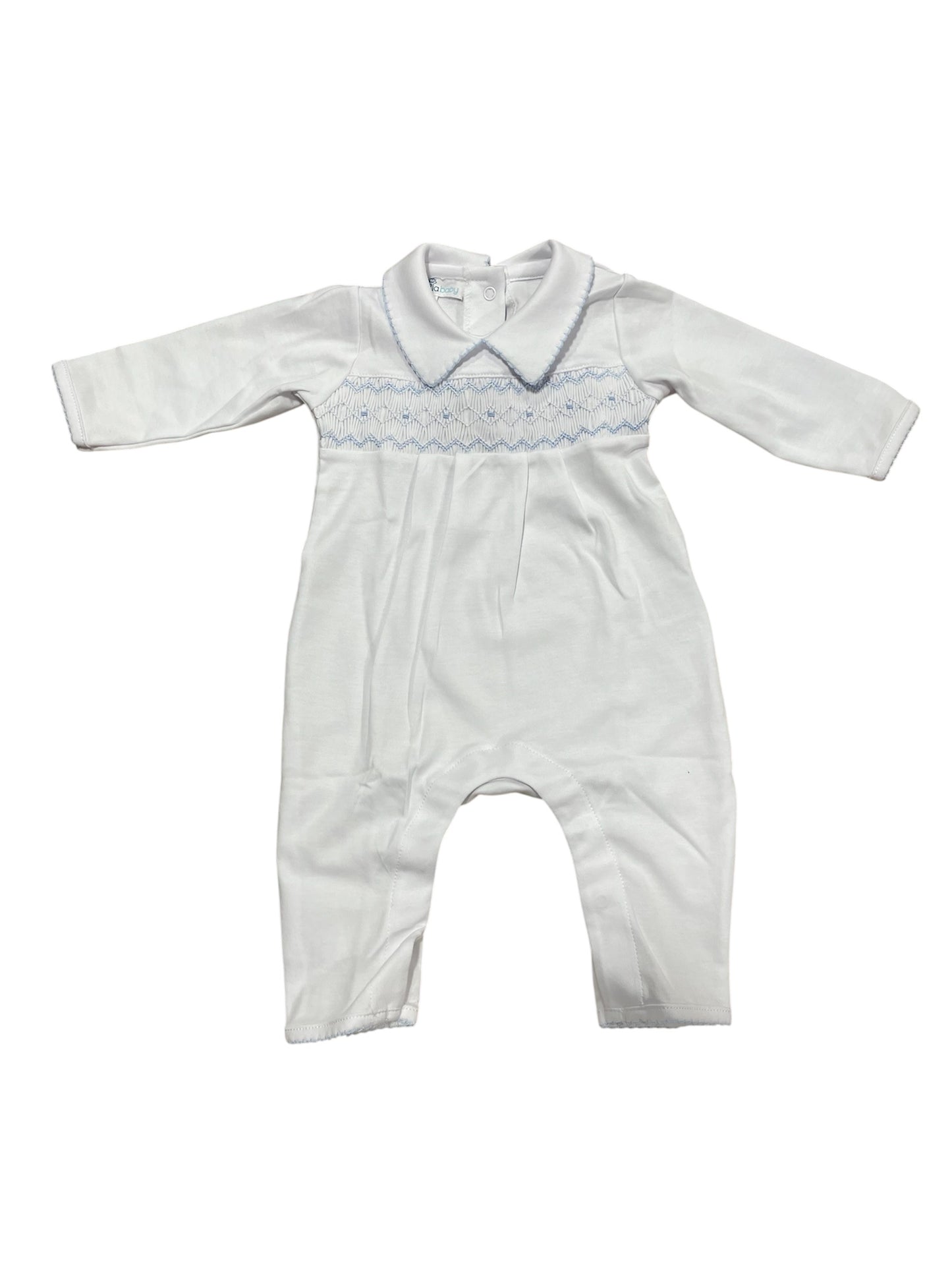 Magnolia Baby Smocked Collared Playsuit