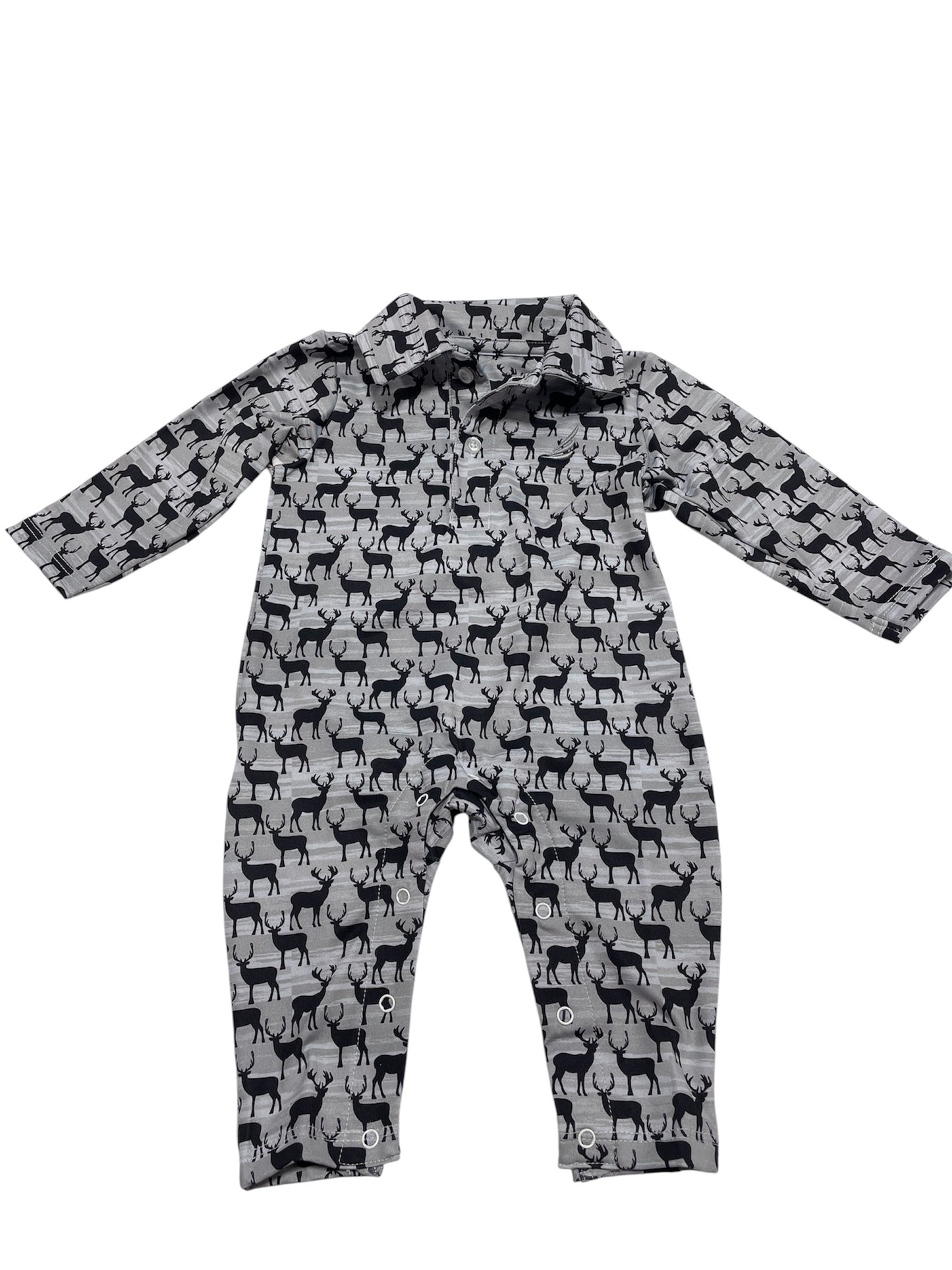 Coolybri Banks Performance Deer Print Polo Romper