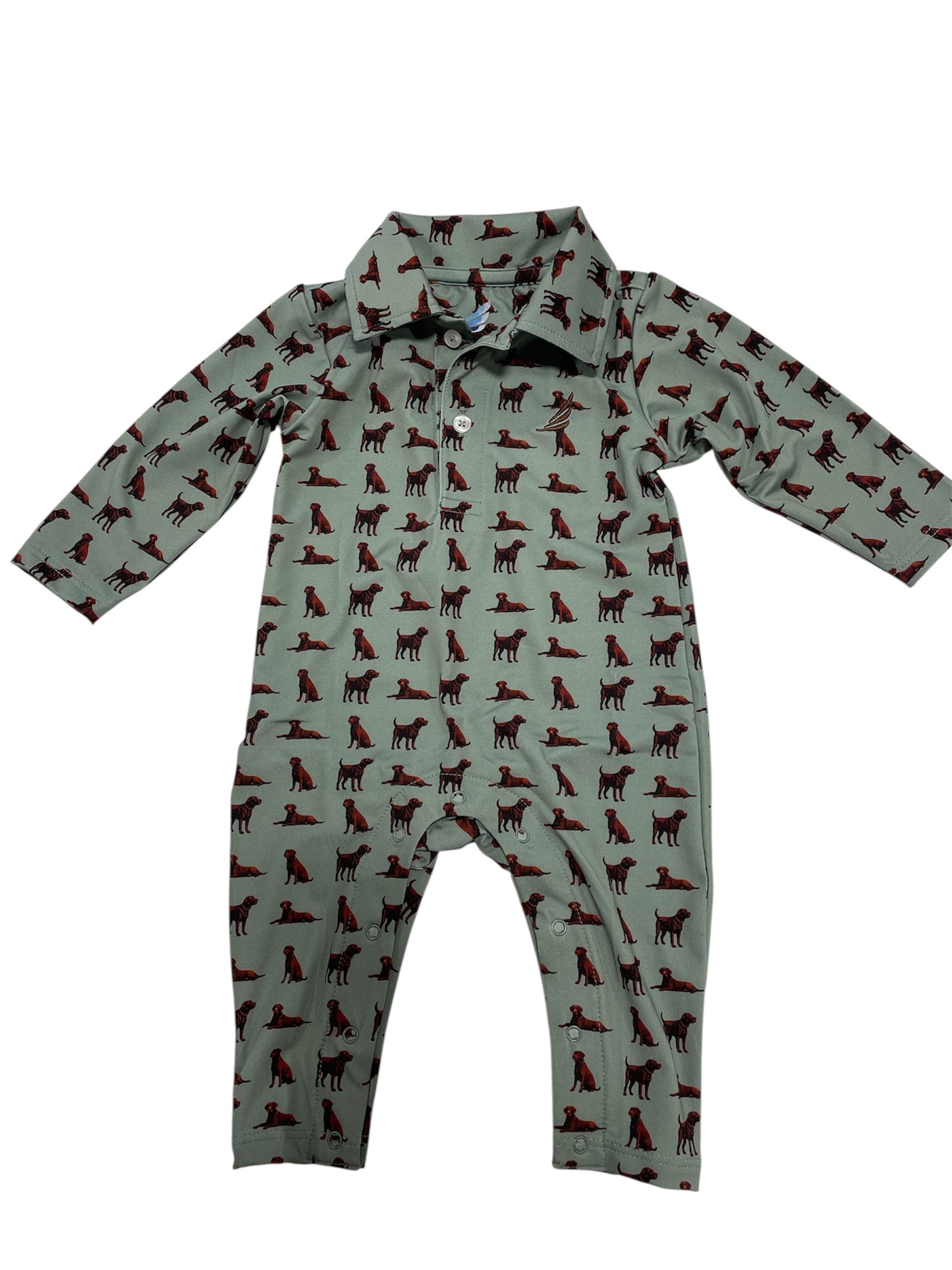 Coolybri Banks Performance Dog Print Baby Romper