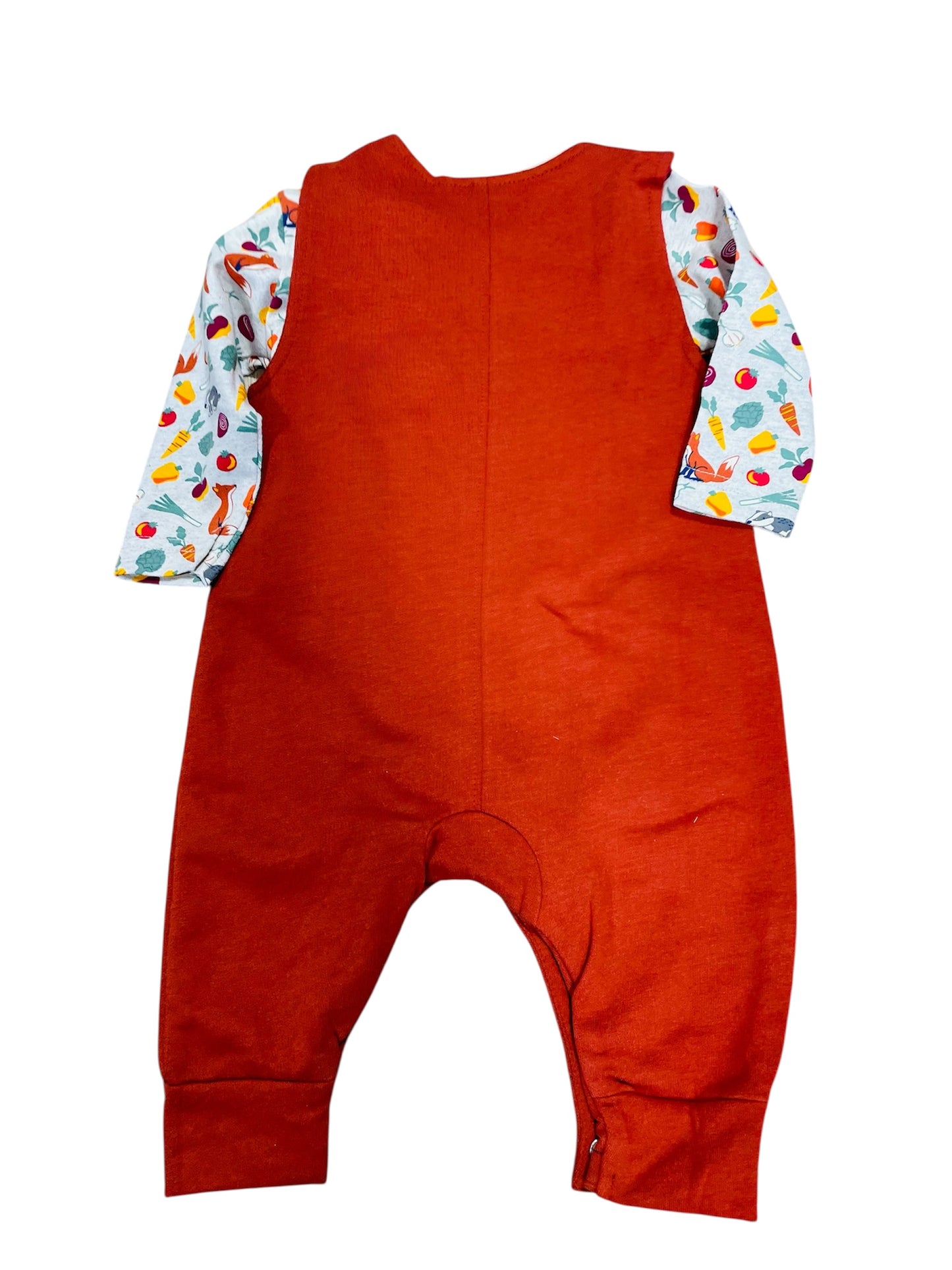JoJo Maman Bebe Fox Applique Jumper Set