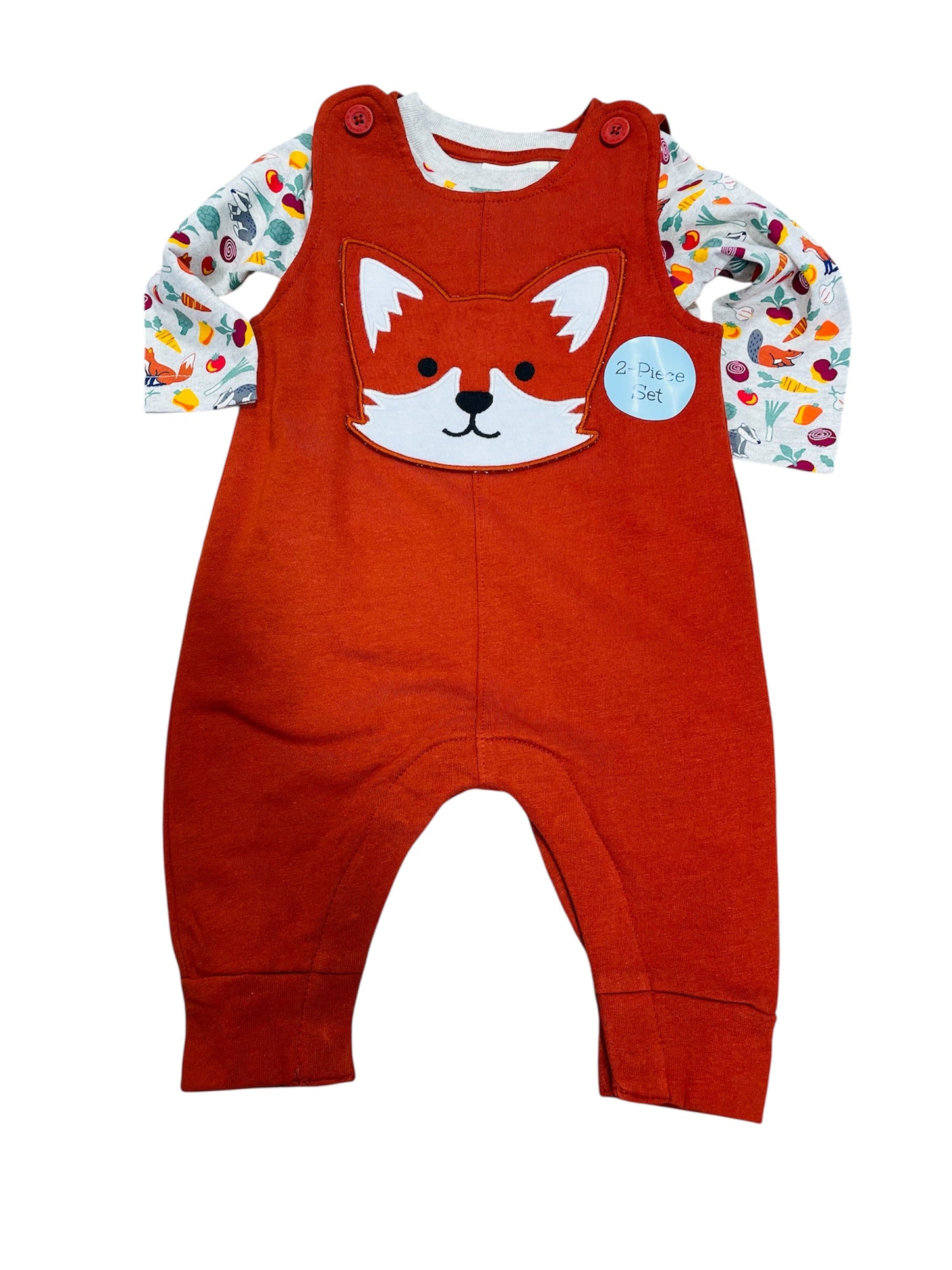JoJo Maman Bebe Fox Applique Jumper Set