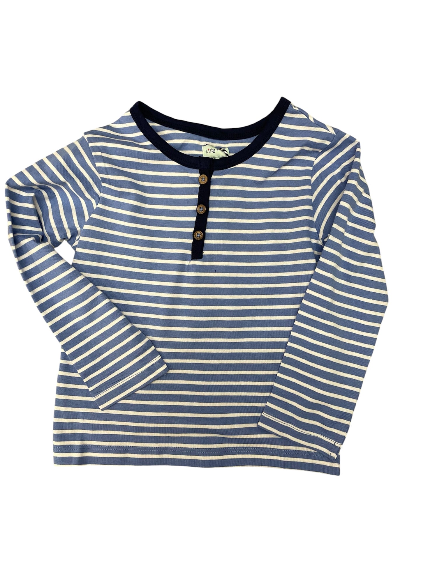 Lilly + Sid Light Blue L/S Henley