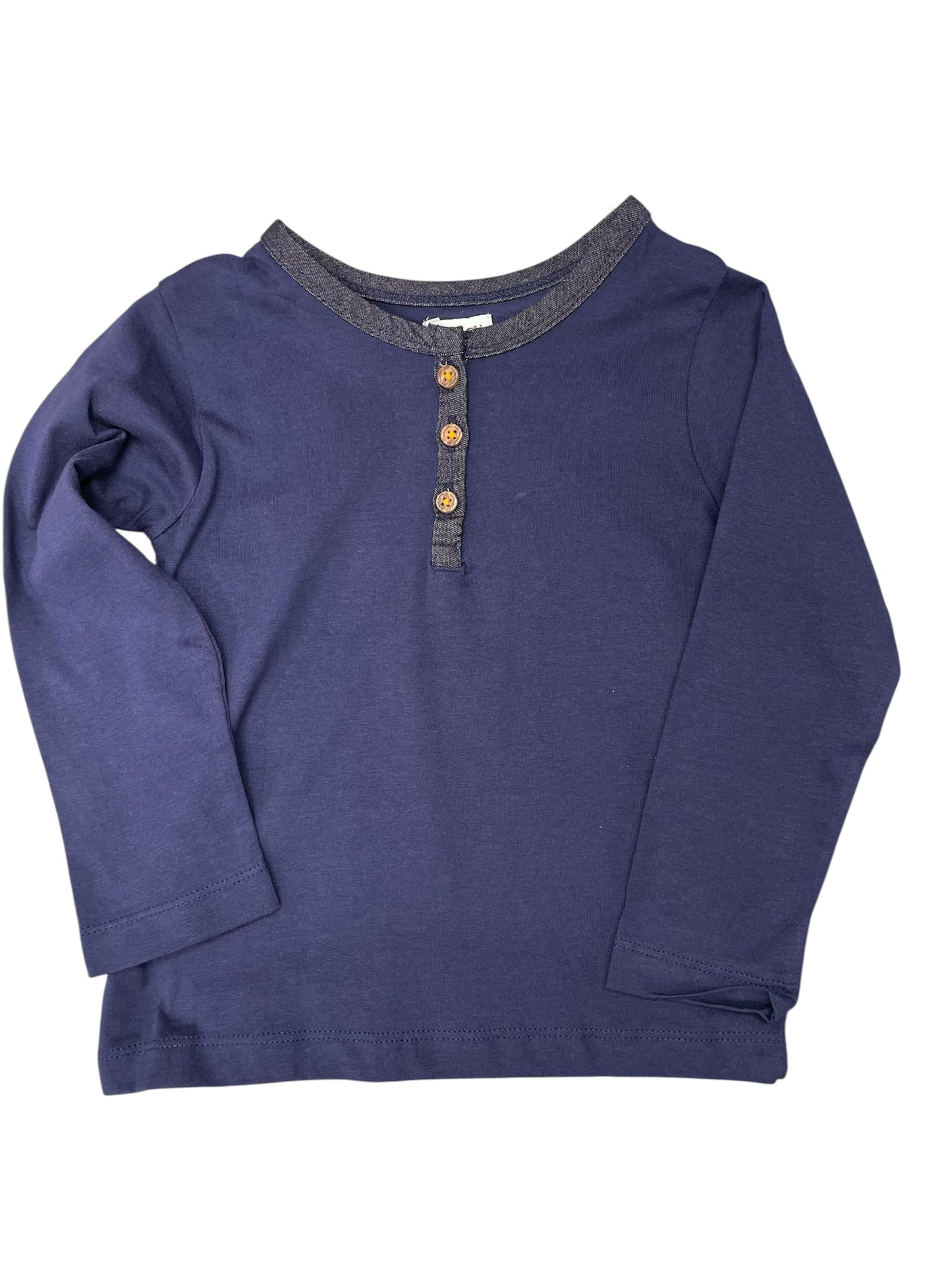 Lilly + Sid Navy L/S Henley