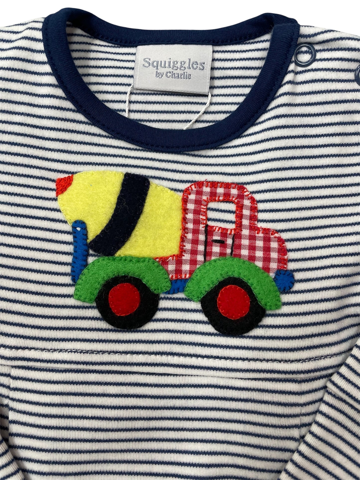 Squiggles Concrete Truck Romper