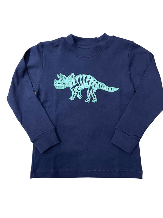 Squiggles Mr. Bones L/S Navy T Shirt