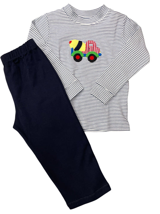 Squiggles Concrete Truck Pant Set