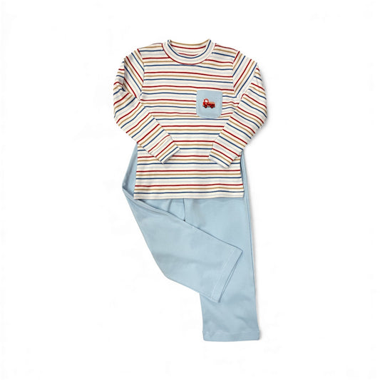Squiggles Mini Fire Truck Pant Set
