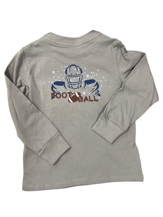 Coolybri Grey Football Player Graphic L/S