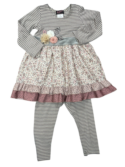 Zara Stripes and Florals Leggings Set