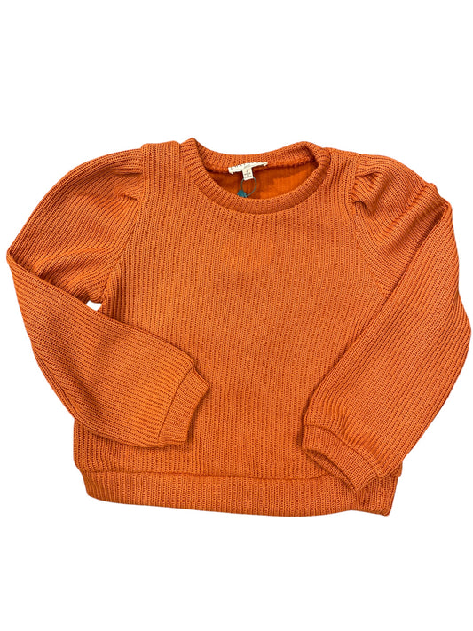 Hayden Girl Rust Crocheted Sweater