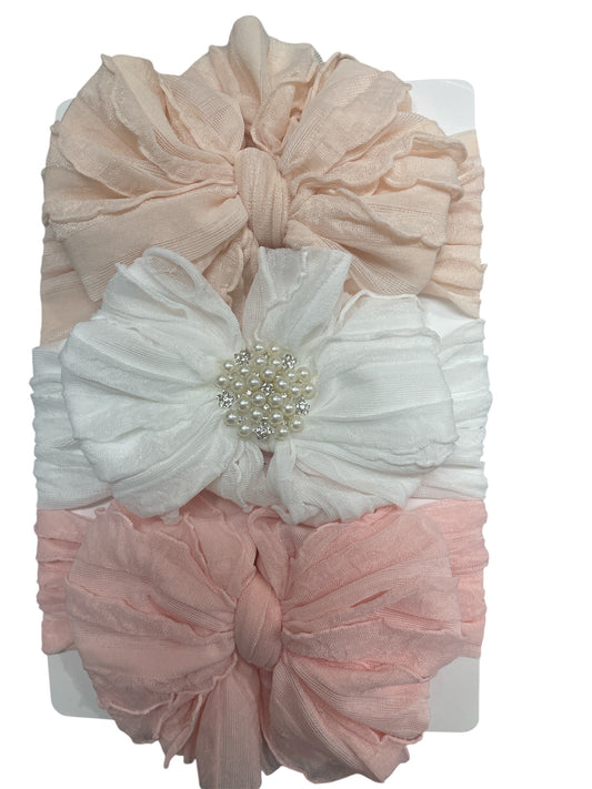 Pretty in Pearls Ruffled Headband Box Set