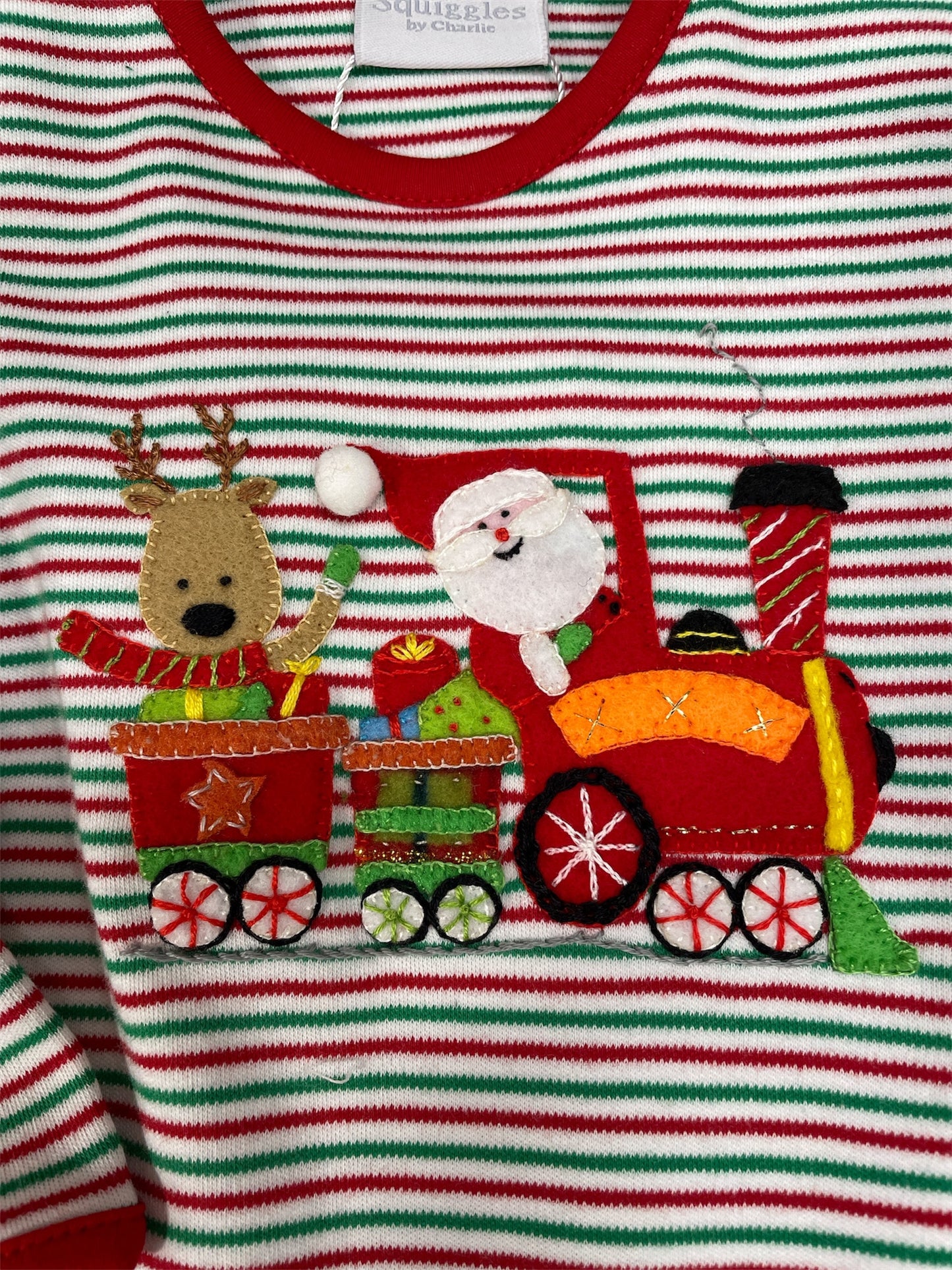 Squiggles Christmas Coal Train Romper
