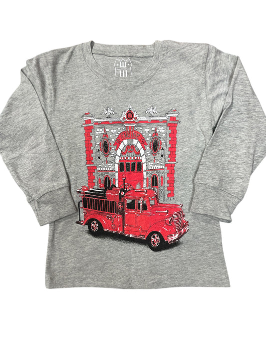 Wes & Willy Fire Truck L/S Tee