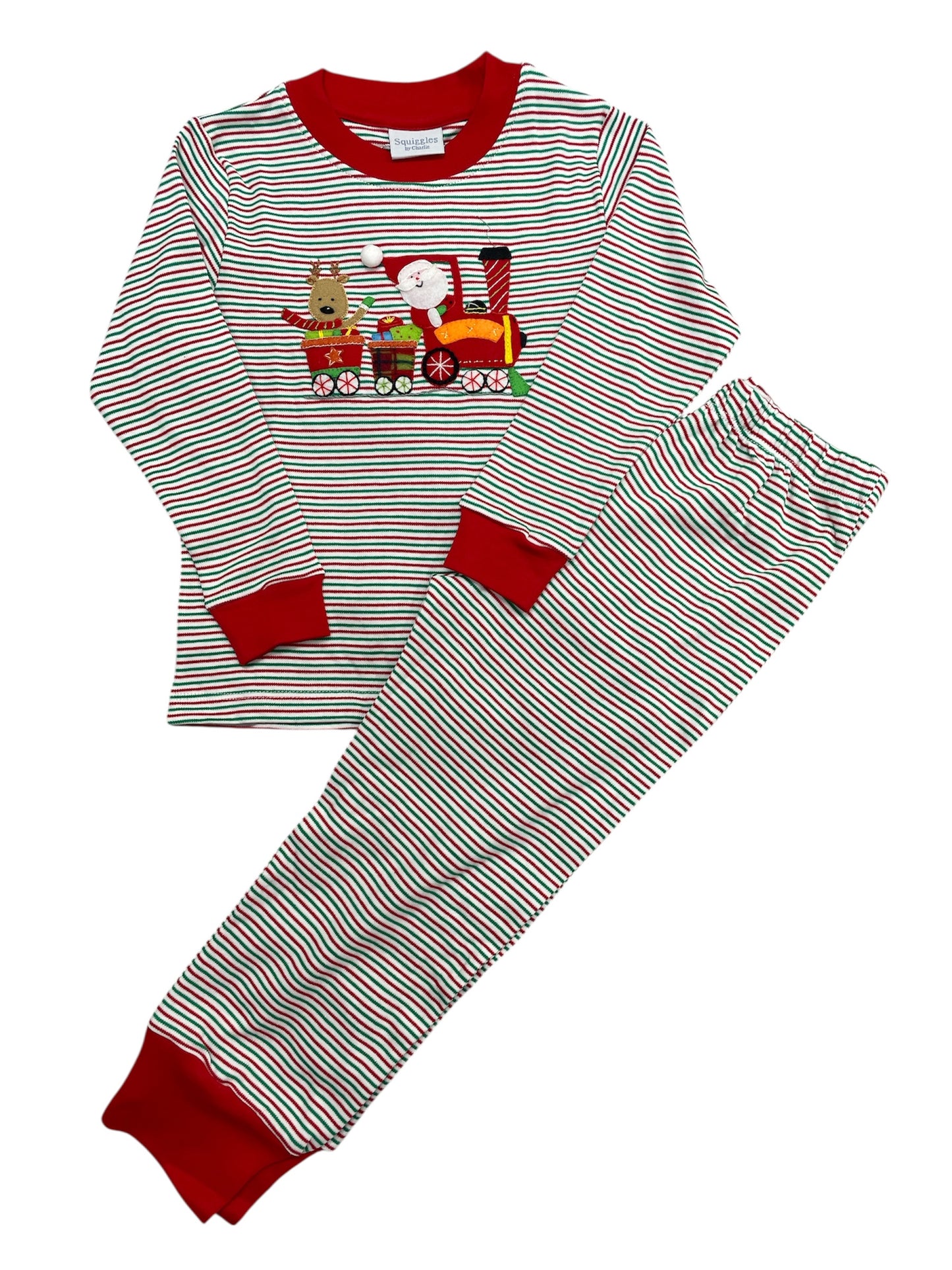 Squiggles Christmas Coal Train Jogger Set