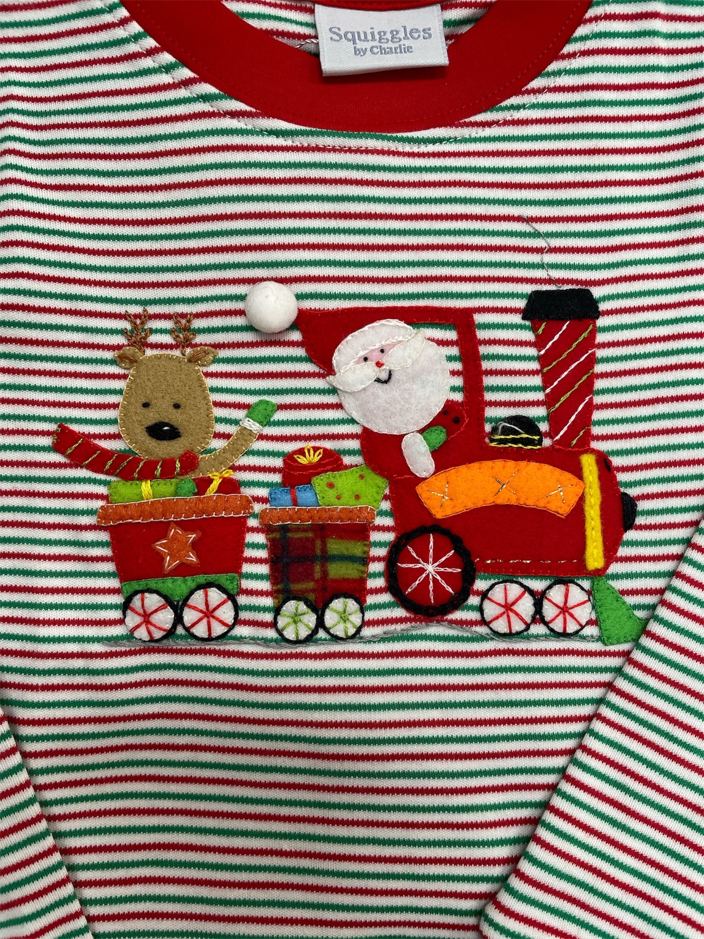 Squiggles Christmas Coal Train Jogger Set