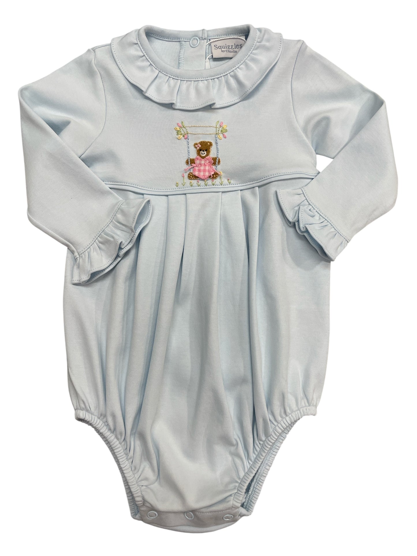 Squiggles Swinging Bear Ruffled Bubble