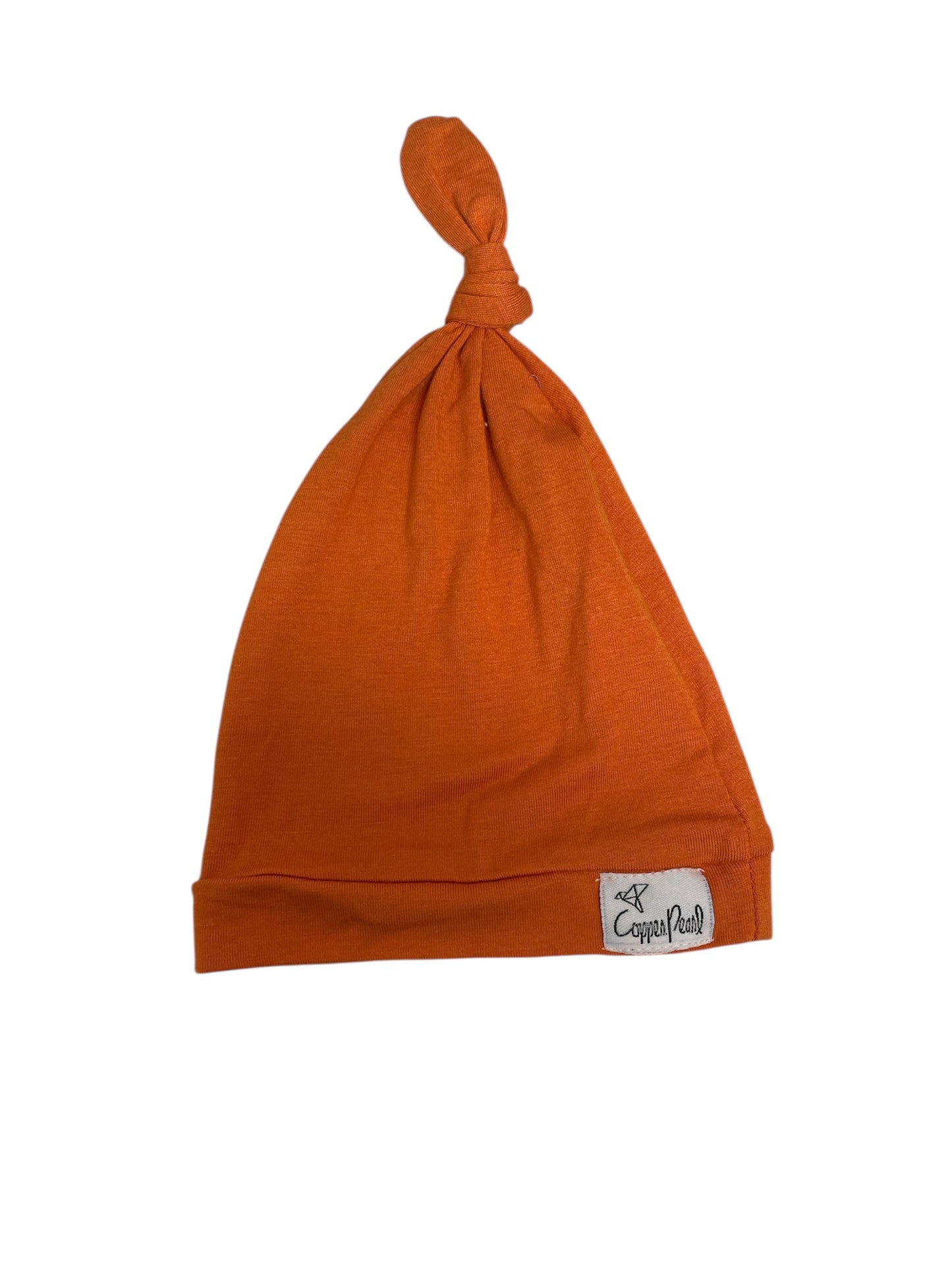 Copper Pearl Orange Top Knot Hat/NB