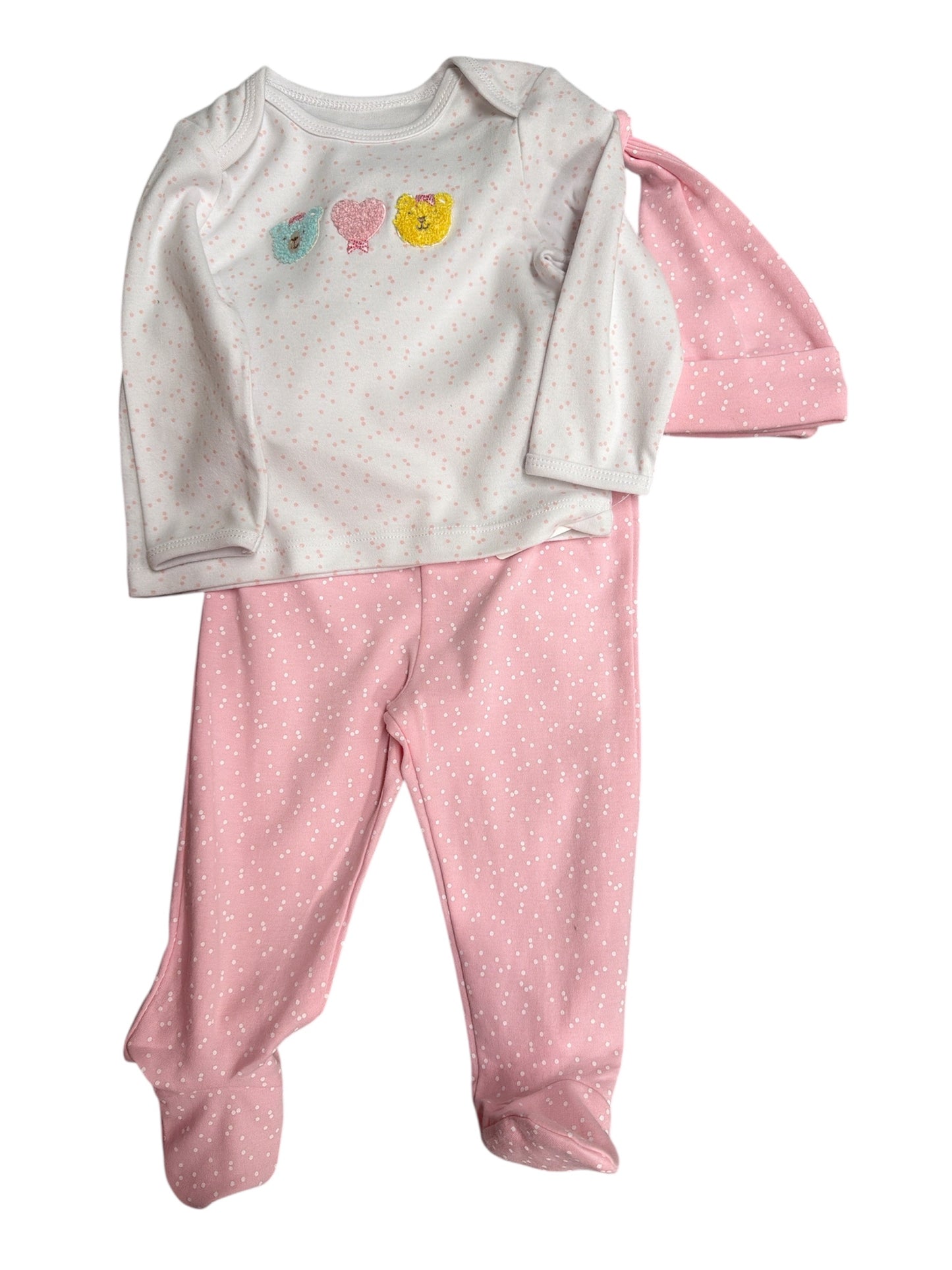 Little Me 3 pc Baby Bear Set - Girls