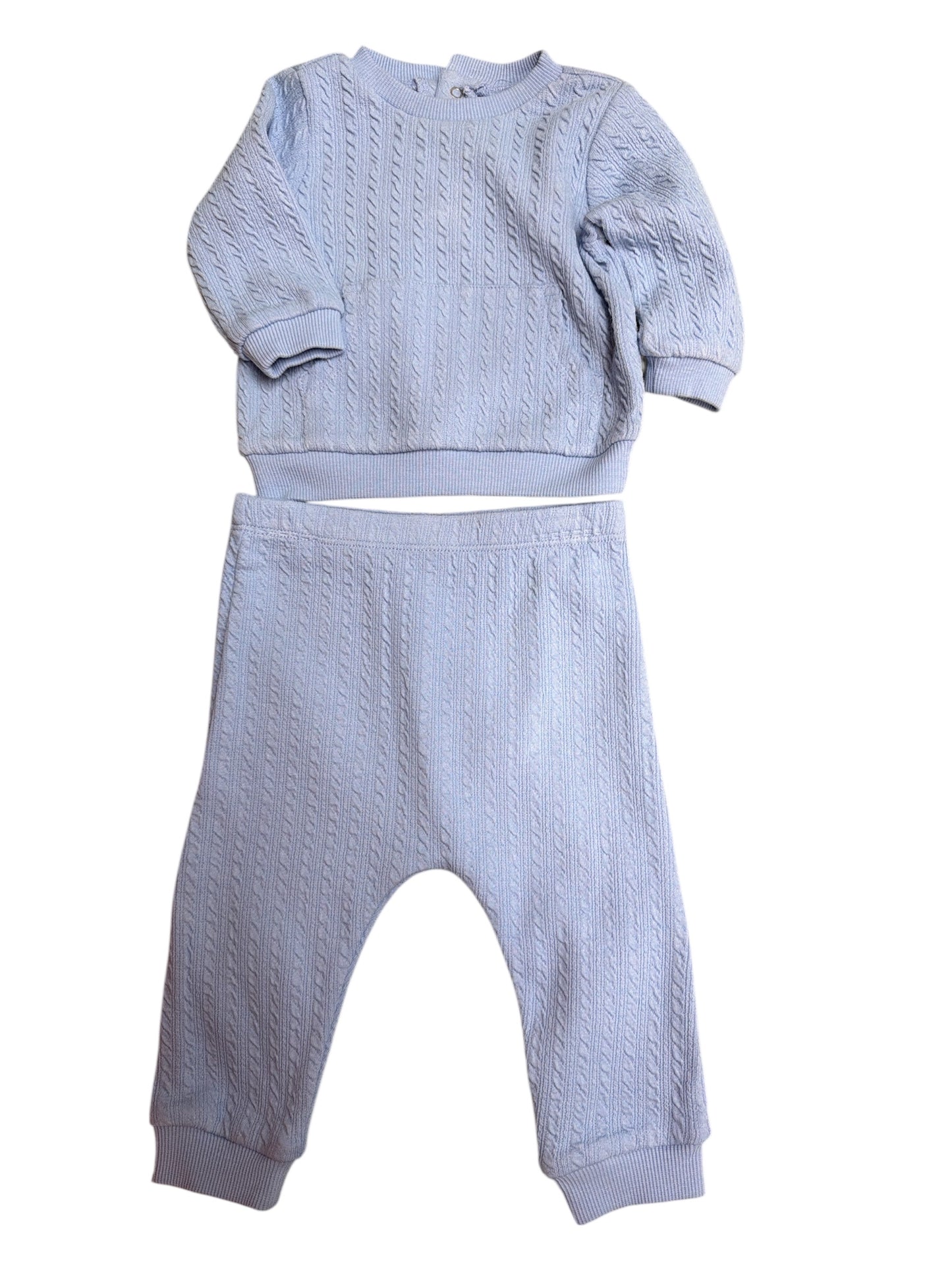 Little Me 2 pc Jogger Set - Light Blue