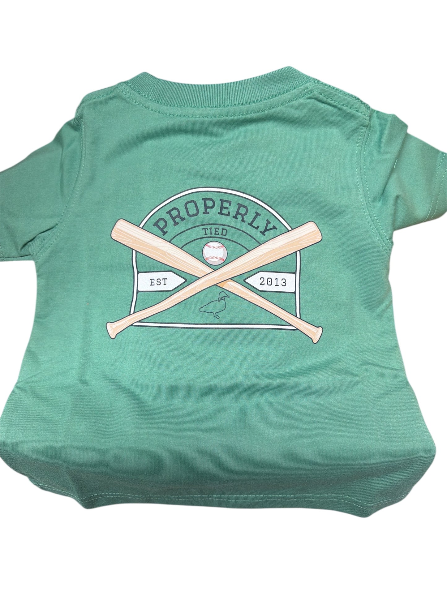 Properly Tied Baseball Shield SS T Shirt - Ivy
