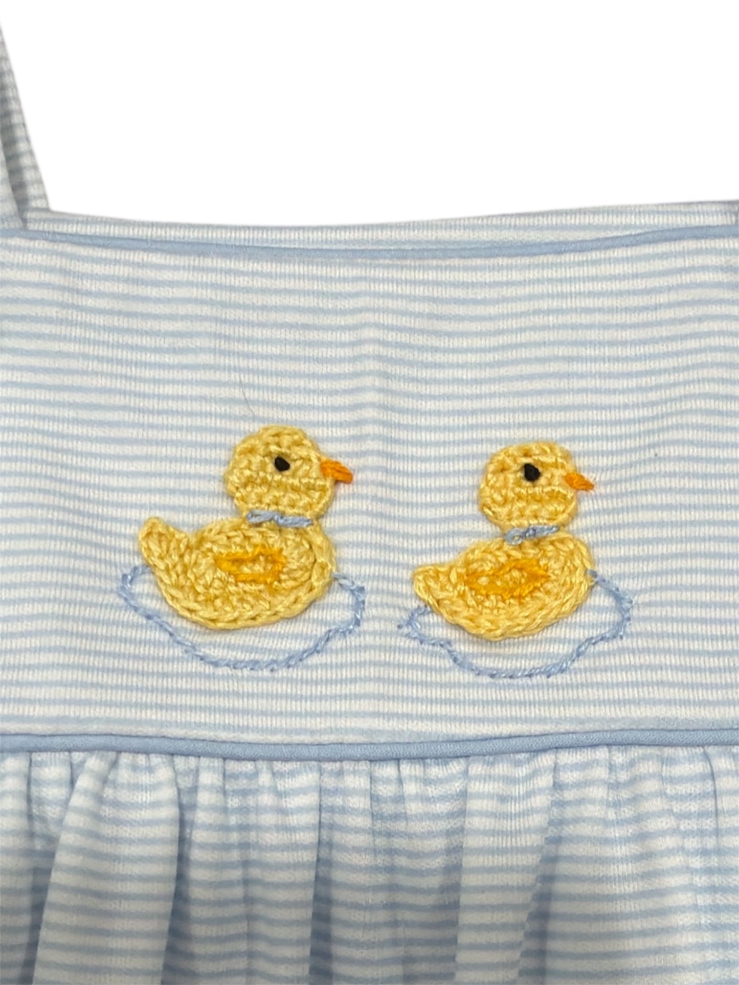 Petit Bebe Duckling Boys Knit Strap Bubble