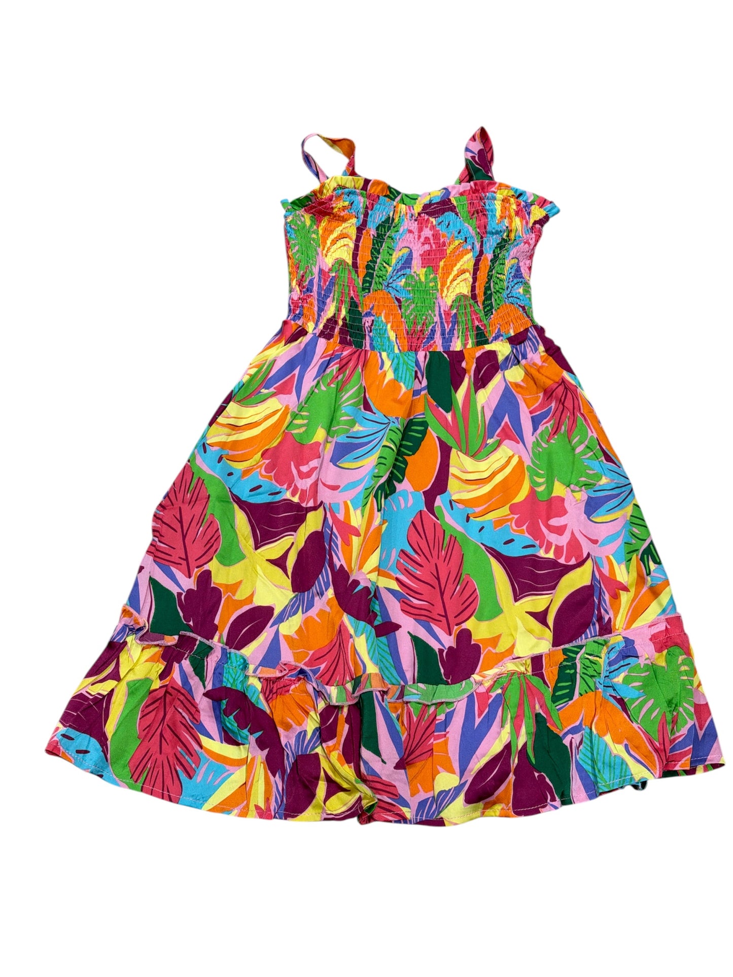 Hayden Girl Tropical Print Tank Dress - Purple Mix