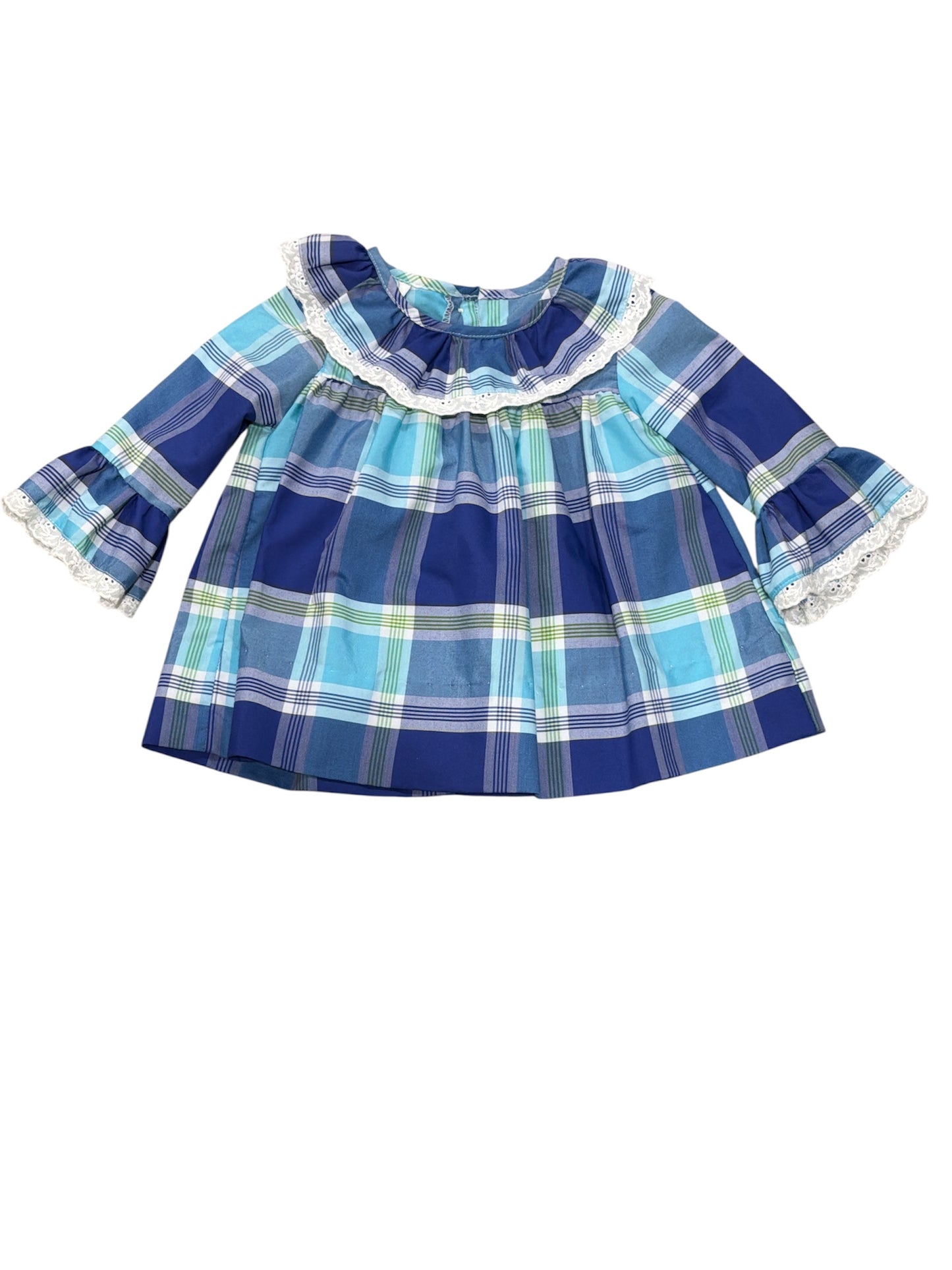 Krewe Blue Plaid Dress