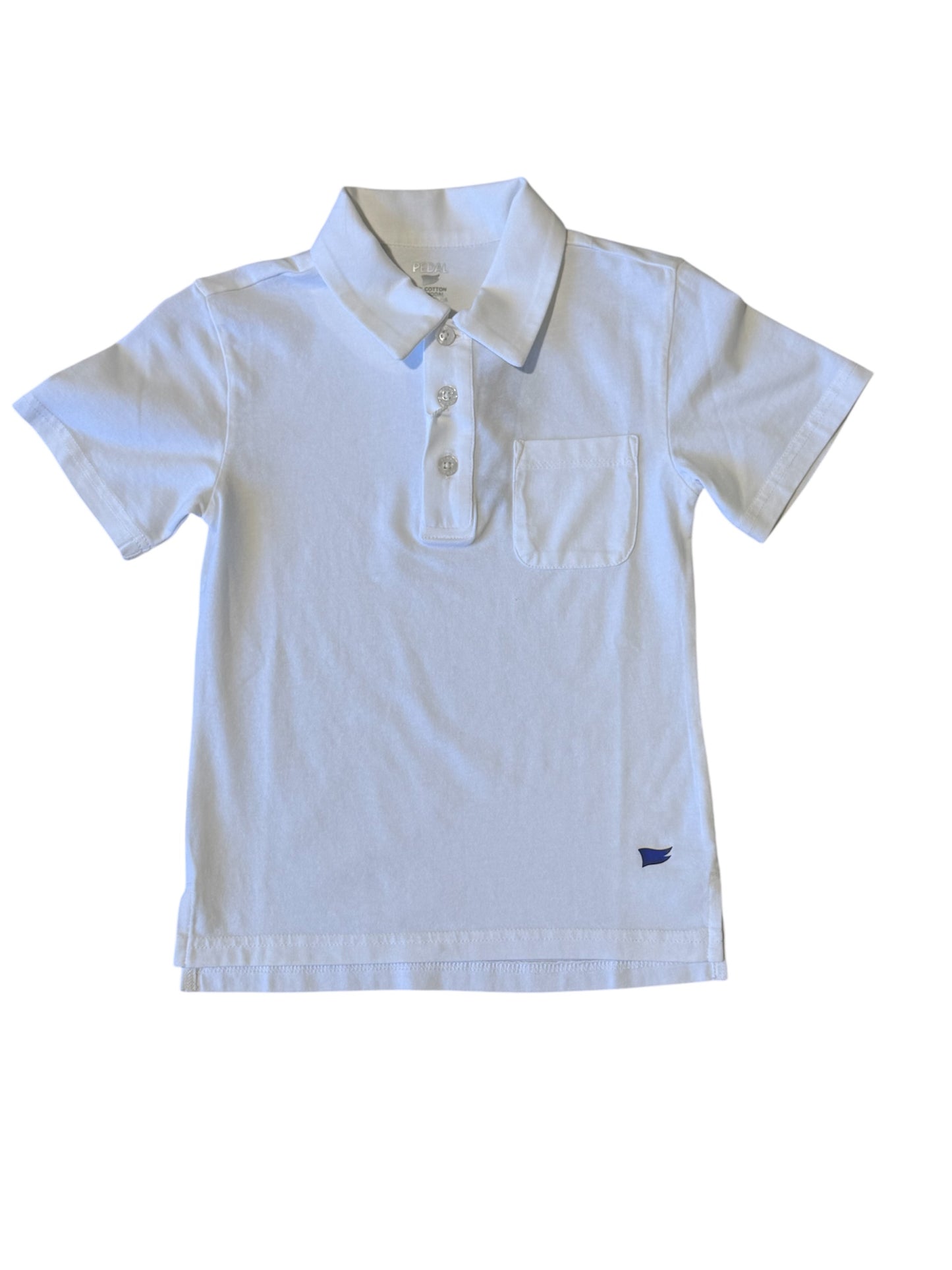 Pedal Short Sleeved Polo Shirt - White