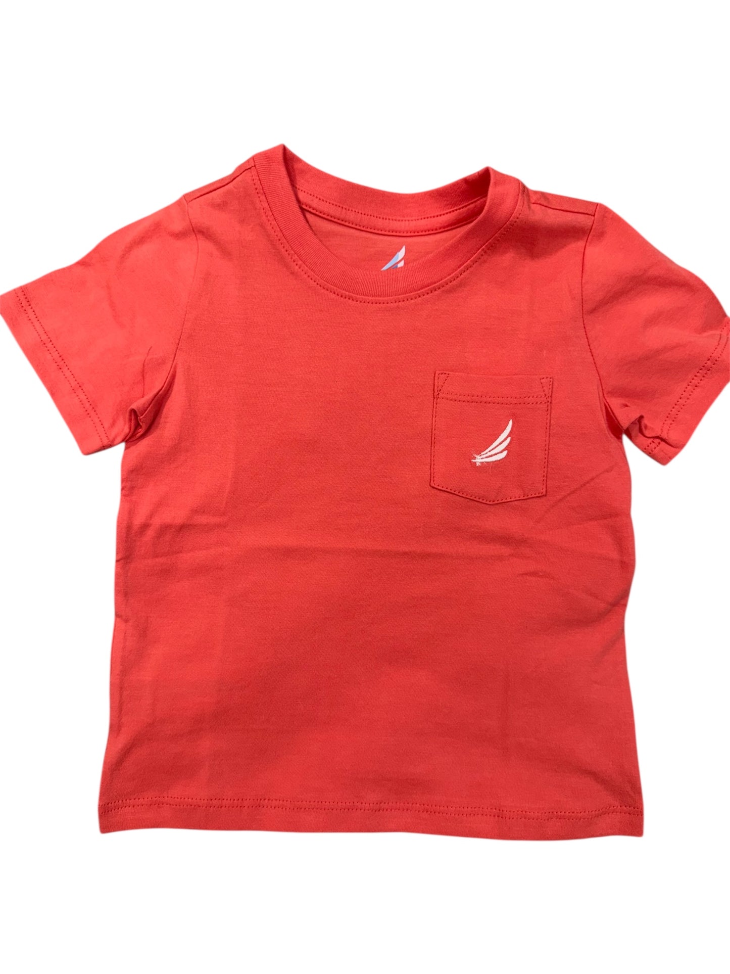 Coolybri Baseball Graphic Pocket Tee - Coral