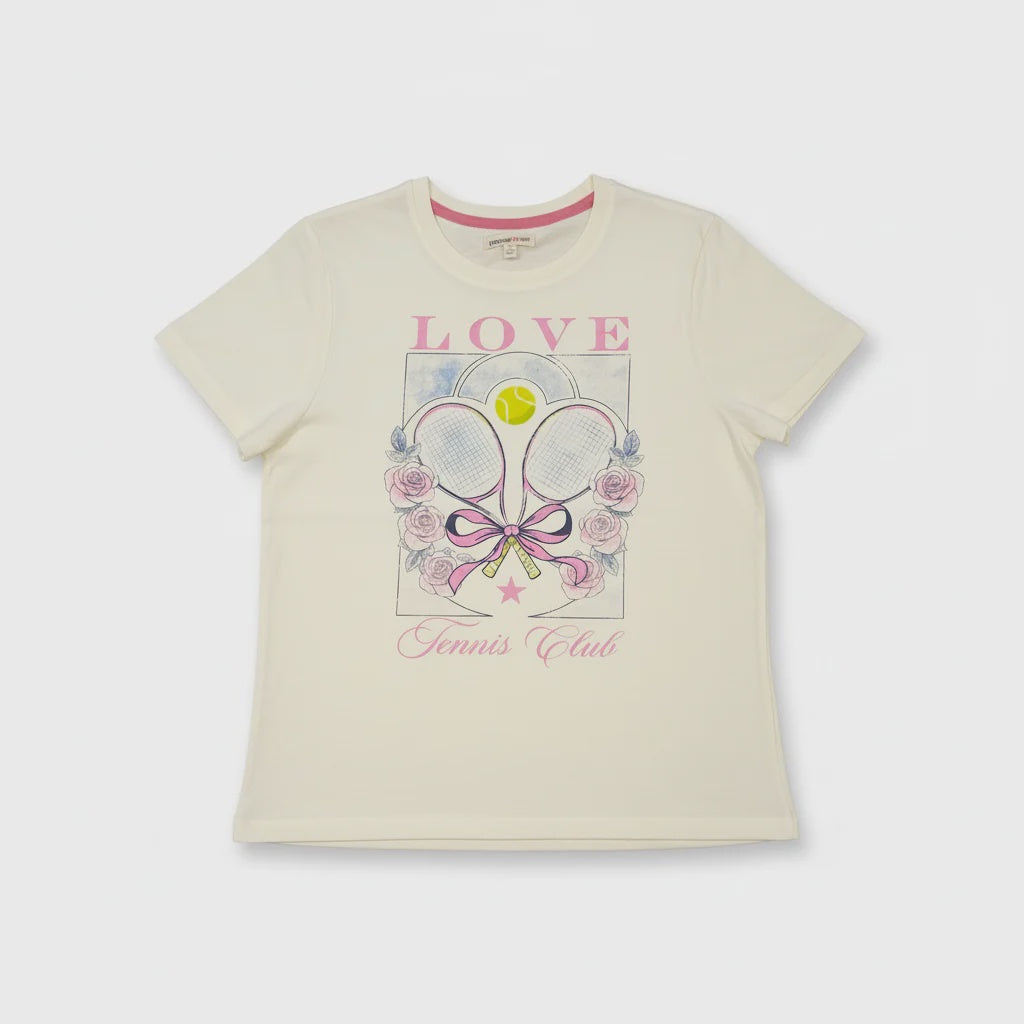 Paper Flower Love Tennis Club Graphic Tee