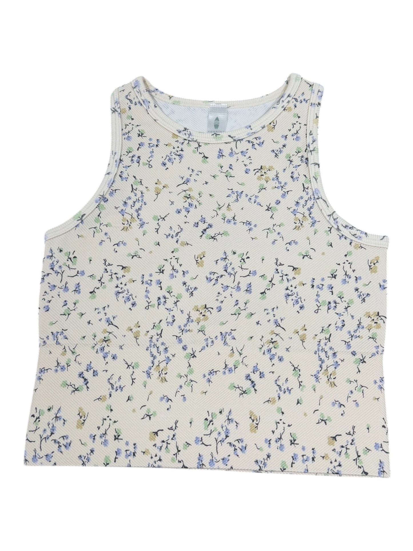 Fornia Creations Chevron Crop Top - Ivory Floral