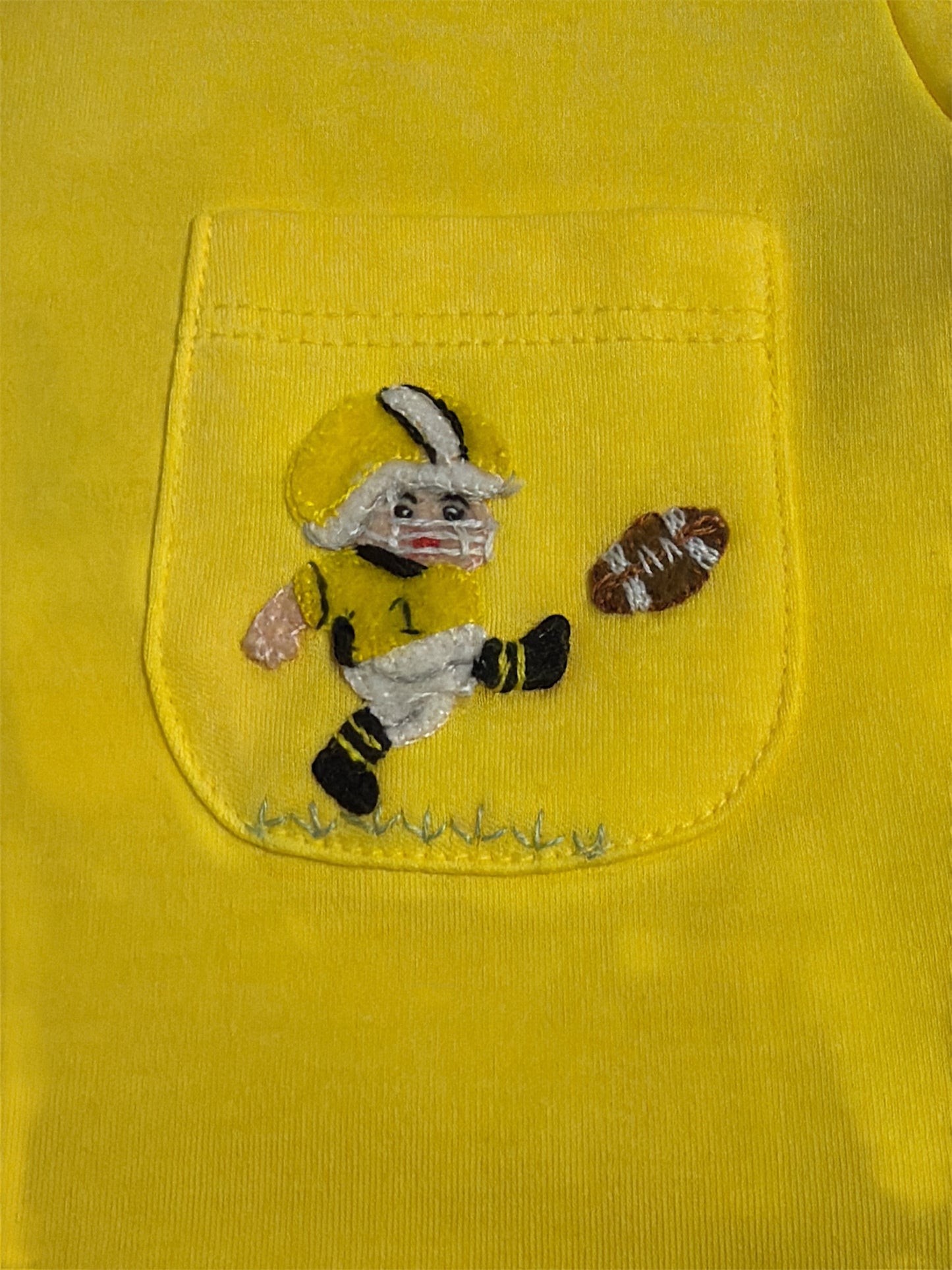 Squiggles Football Kicker Pocket Tee