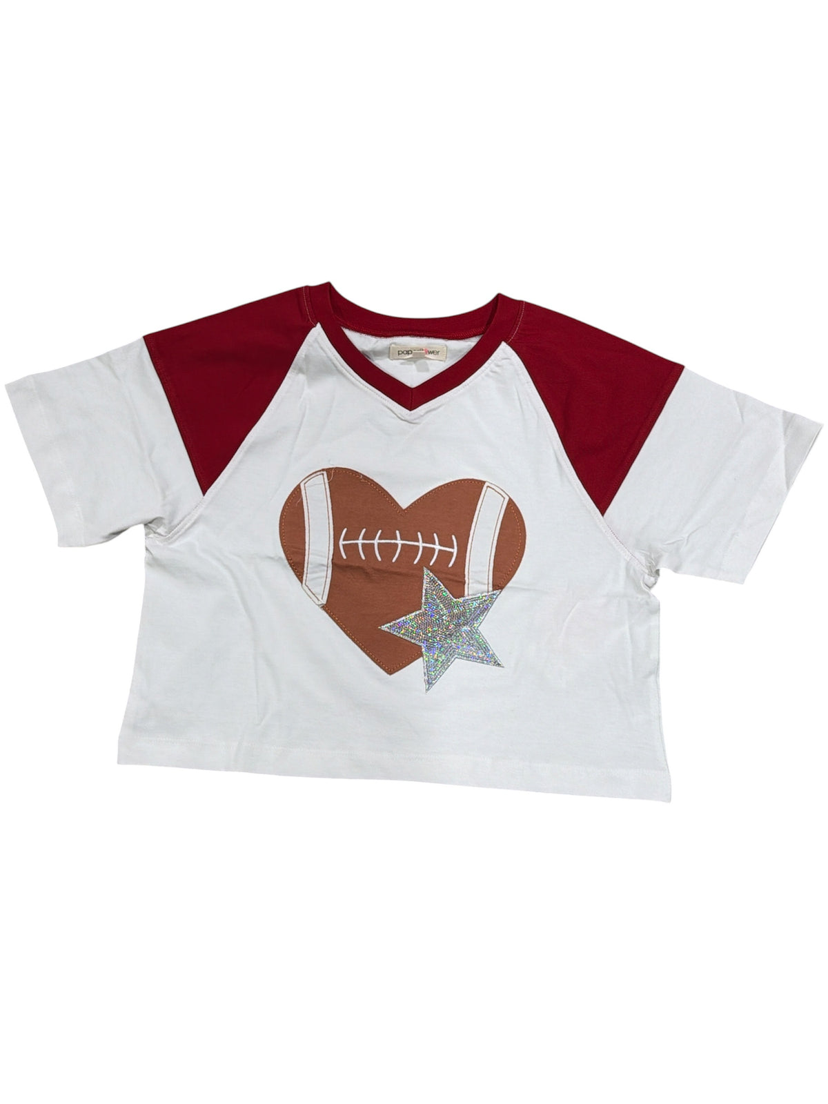 Paper Flower Football Heart Tee