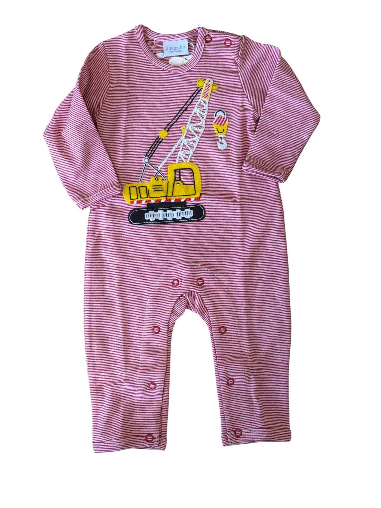 Squiggles Big Reach LS Coverall w/Rear Pocket