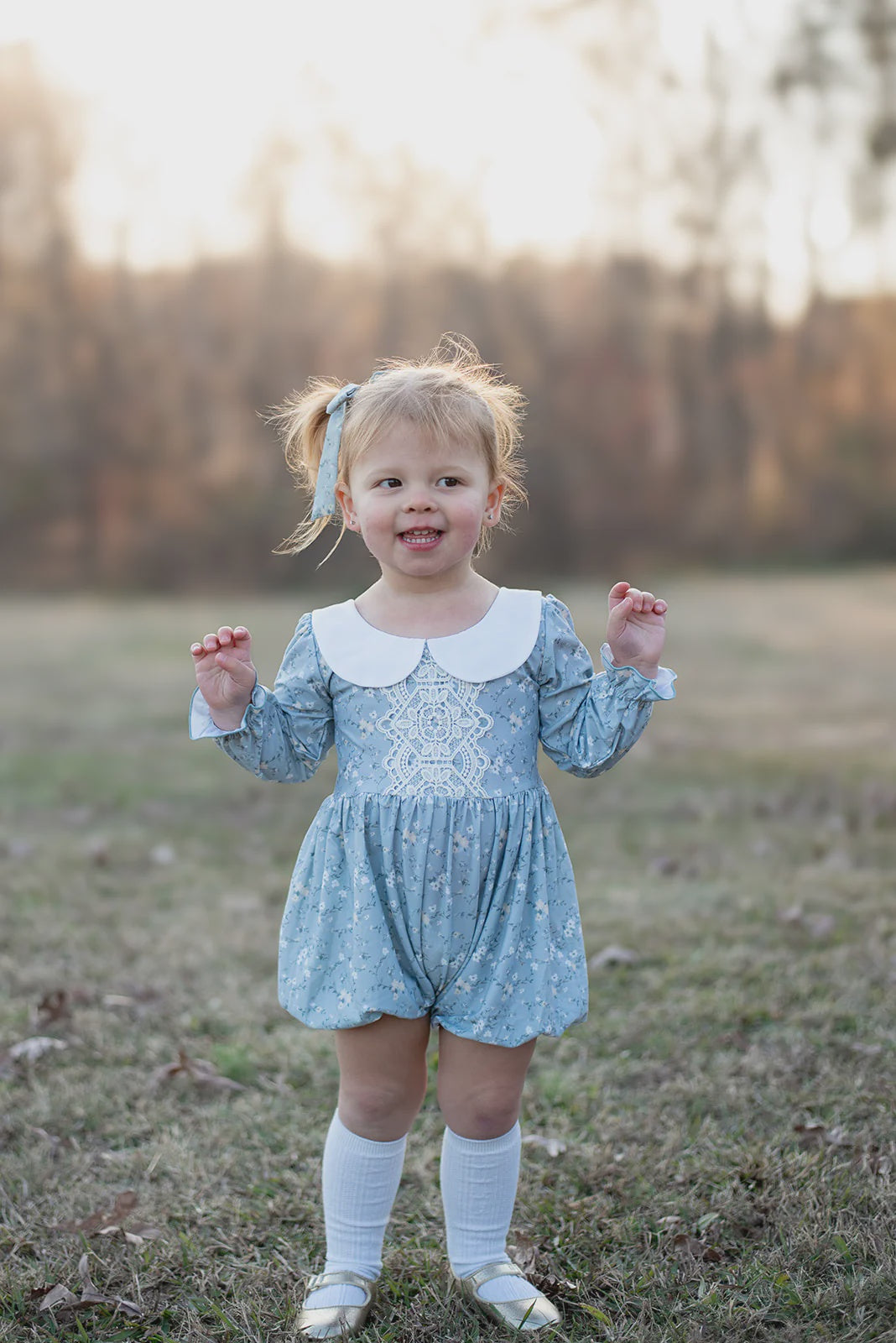 Be Girl Playsuit Bubble Cotton Fields