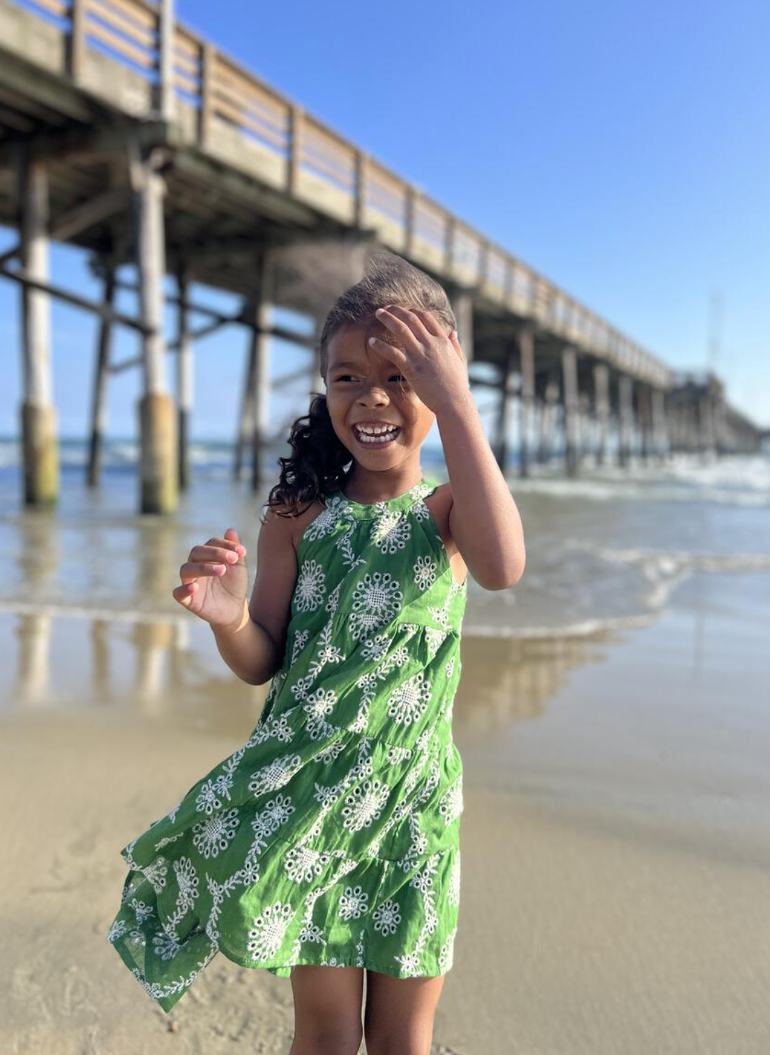 Maleia Dress Green Eyelet Expectations of Brookhaven Maleia Dress Green Eyelet Expectations of Brookhaven