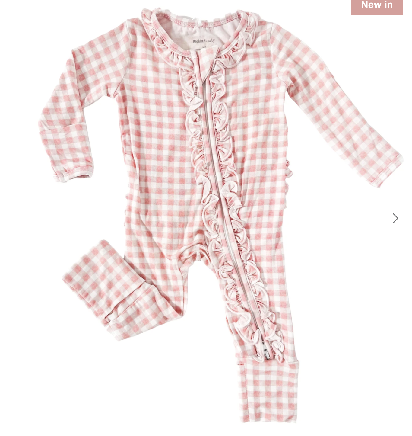 RR Olivia Ruffle Zip Footie