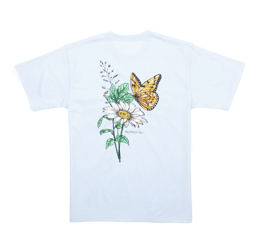 PT ADULT Butterfly Periwinkle SS Tee