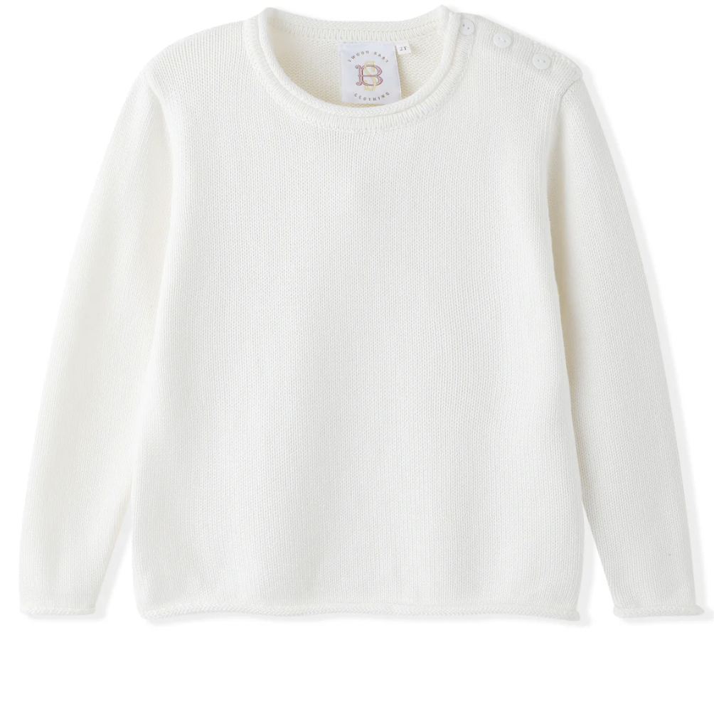 SB Cream LS Sweater