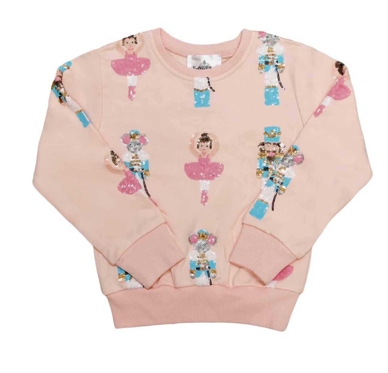 Pink Sequin Nutcracker Sweatshirt