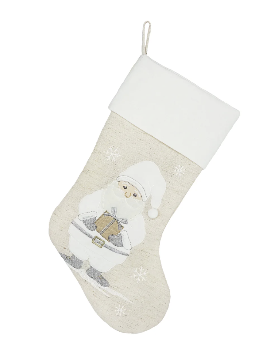 Merry Nordic Santa Stocking