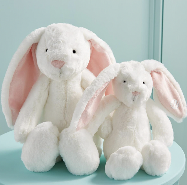 Mudpie Pink Plush Bunnies