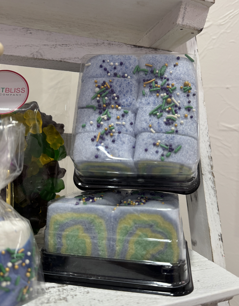 Sweet Bliss Mardi Gras Cotton Candy Sushi