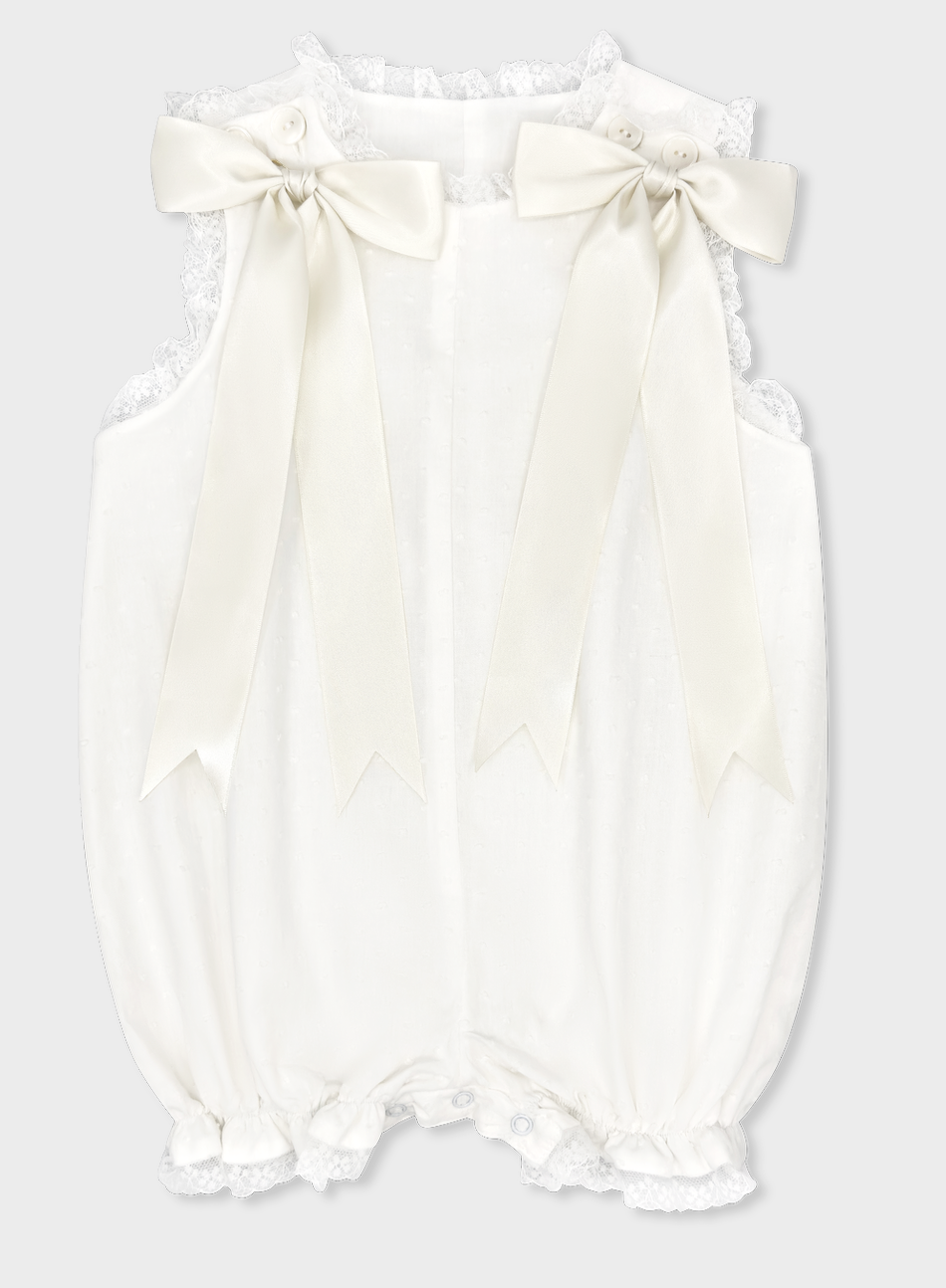 Grace Bubble Spring White Swiss Dot