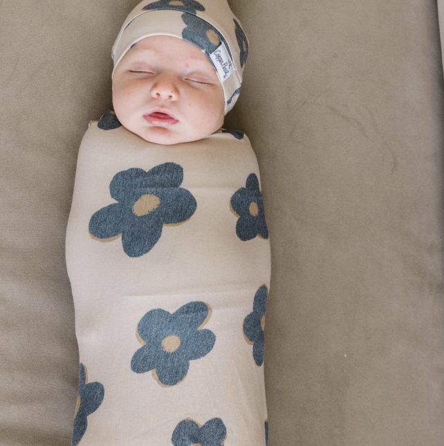 Gemma In Tan Swaddle Blanket